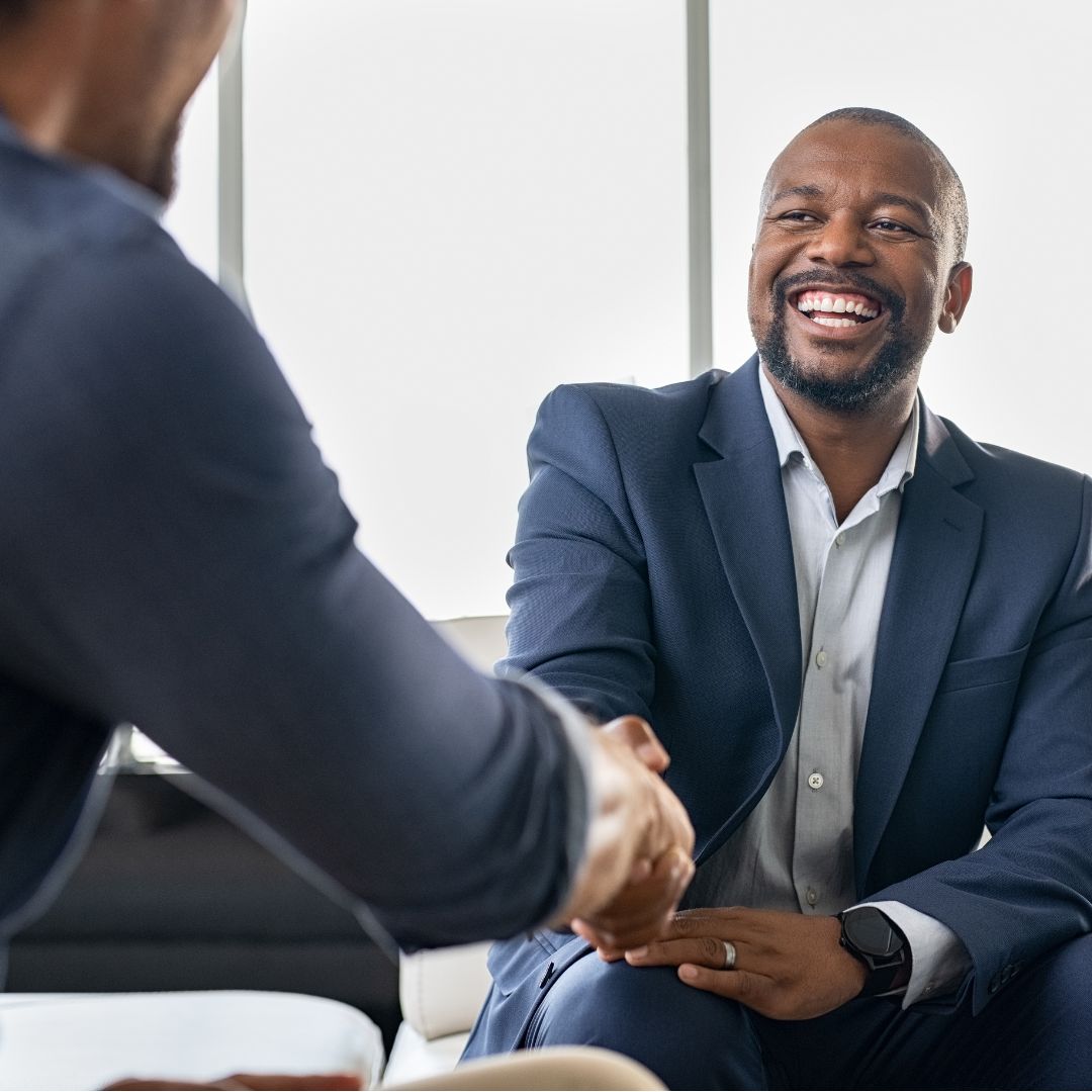 Businessmen shaking hands