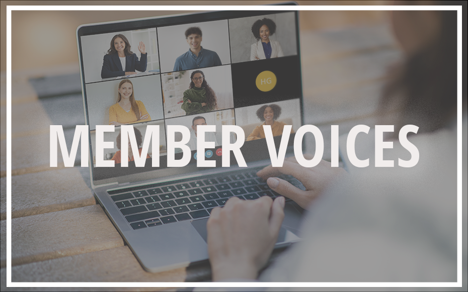 Volunteers attending a virtual meeting.