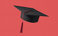 A graduation cap.