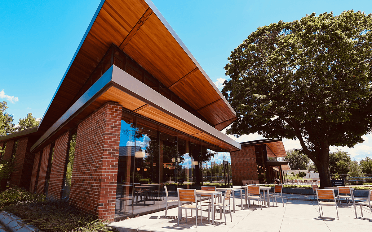 A building on campus where students work.